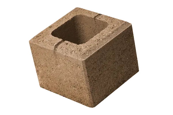 petra-pavaje-gard-simplu-robusto-20x20x16-maro-deschis