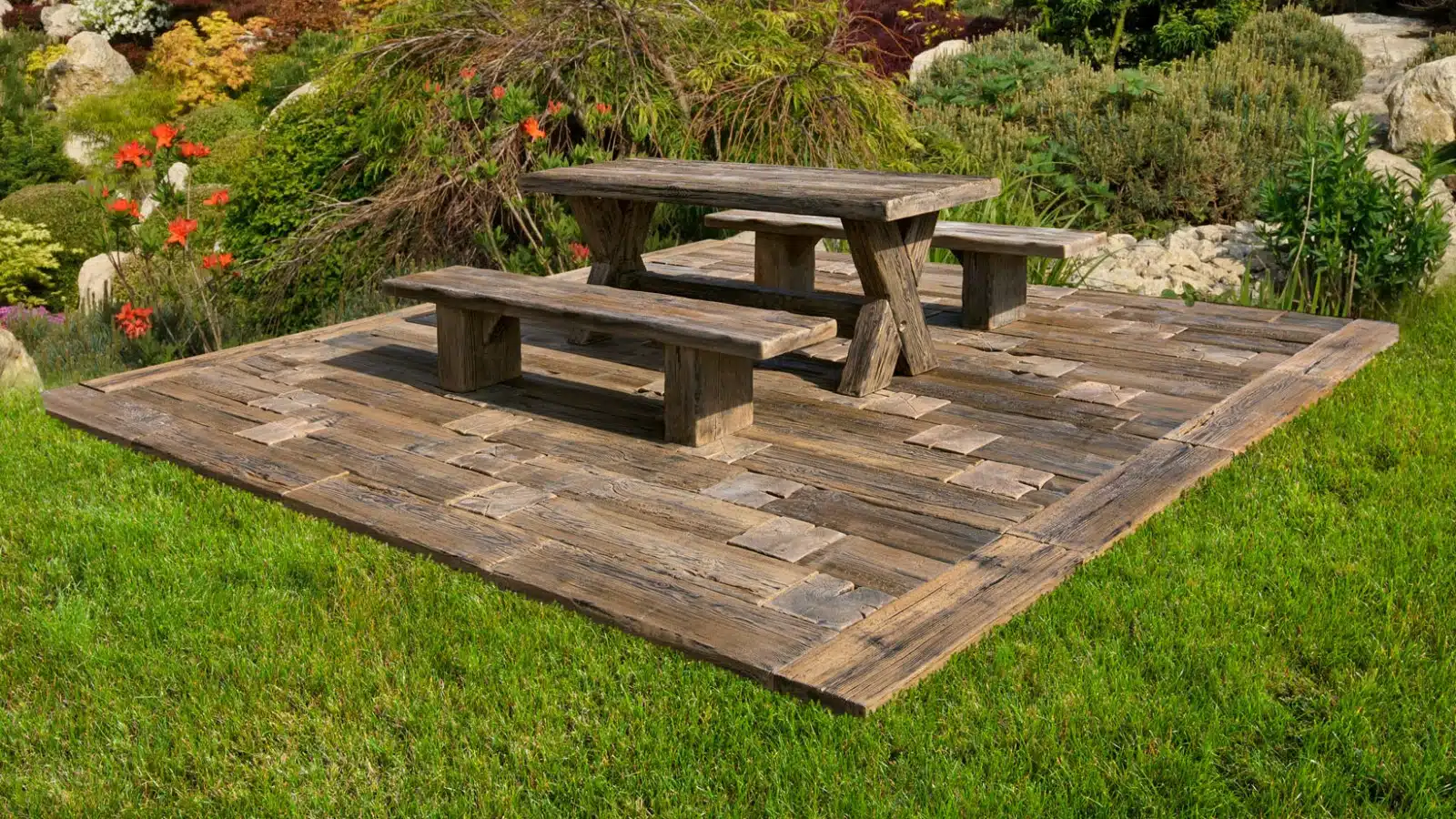 banca woodstone lemn pietrificat
