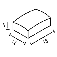 schita pavaj Gemina 18x6x12