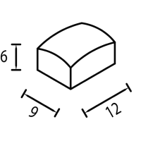 schita pavaj Gemina 9x6x12