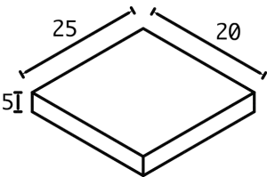 pavaj standard holland 25x20x5