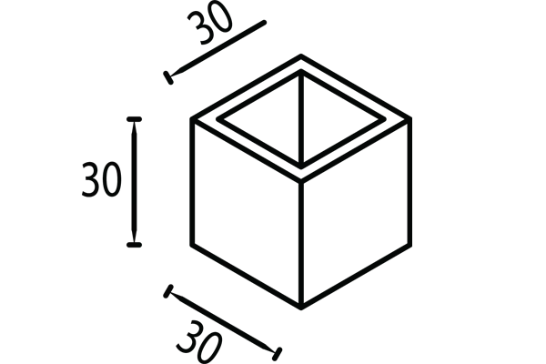 schita boltar stalp 30x30x25 petra pavaje