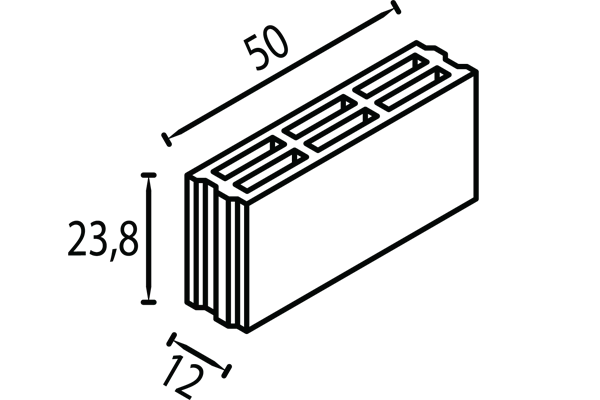 schita boltar de zidarie 50x12x23,8 petra pavaje