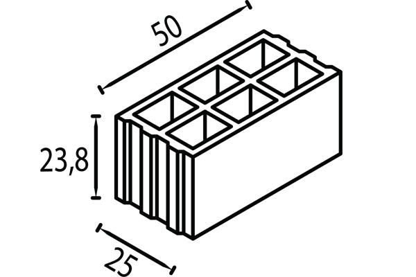 schita boltar de zidarie 50x25x23,8 petra pavaje