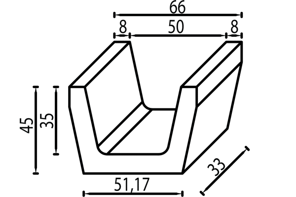 schita rigola trapezoidala petra pavaje